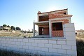 Twee woningen op een groot perceel voorbereid voor 11 villa's, in Baños de Fortuna, Murcia in Inland Villas Spain