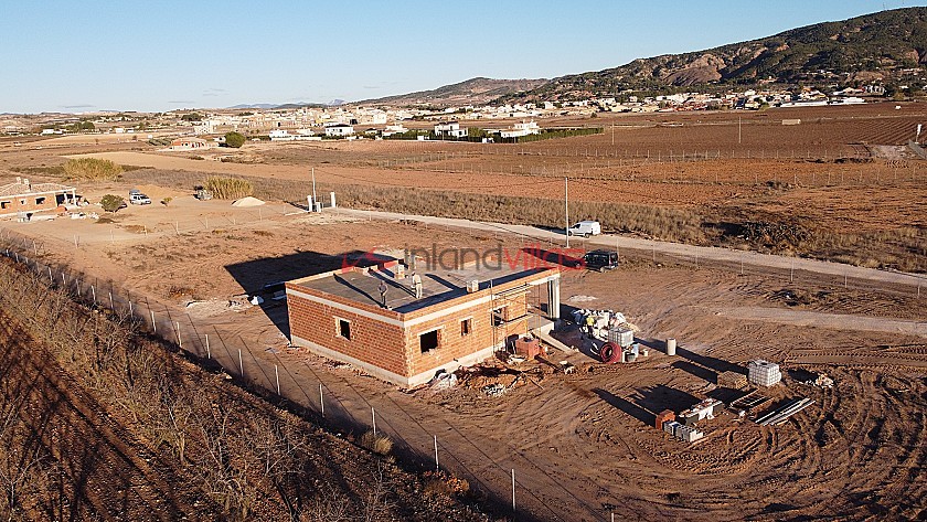Modern new build villa with a pool almost complete, walking distance to town in Inland Villas Spain