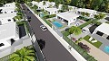 Moderne, unabhängige Villen mit privatem Pool, 3 Schlafzimmern und 2 Bädern auf einem 550 m2 großen Grundstück in Inland Villas Spain